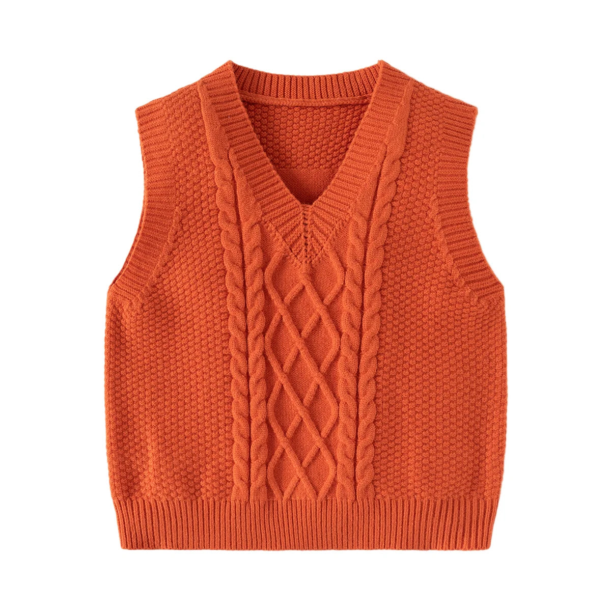 Gilet en tricot à col en V slim