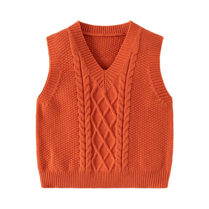 Gilet en tricot à col en V slim