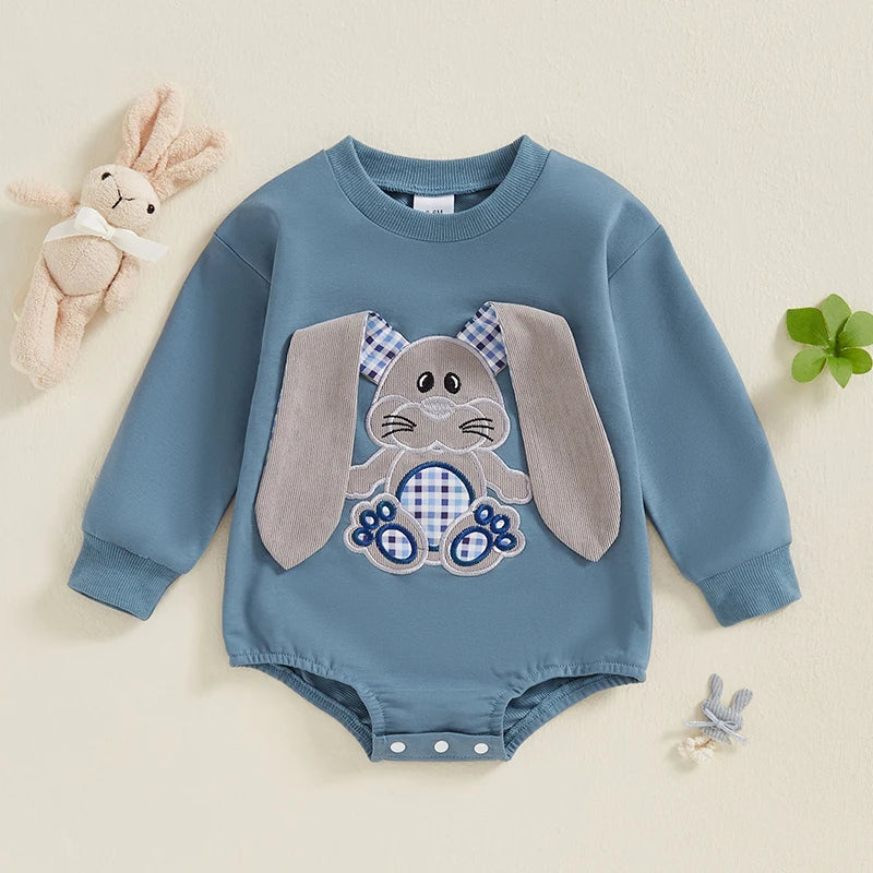 Floppy Eared Bunny Embroidered Bodysuit
