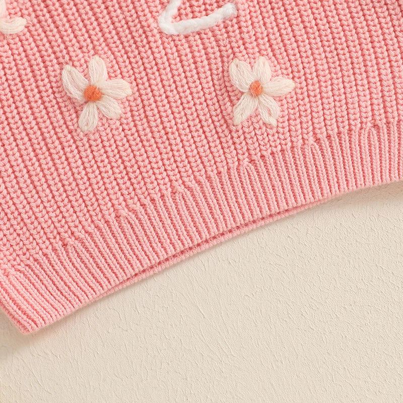Embroidery Sweaters Long Sleeve
