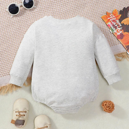 Thanksgiving Casual Long Sleeve Bodysuit