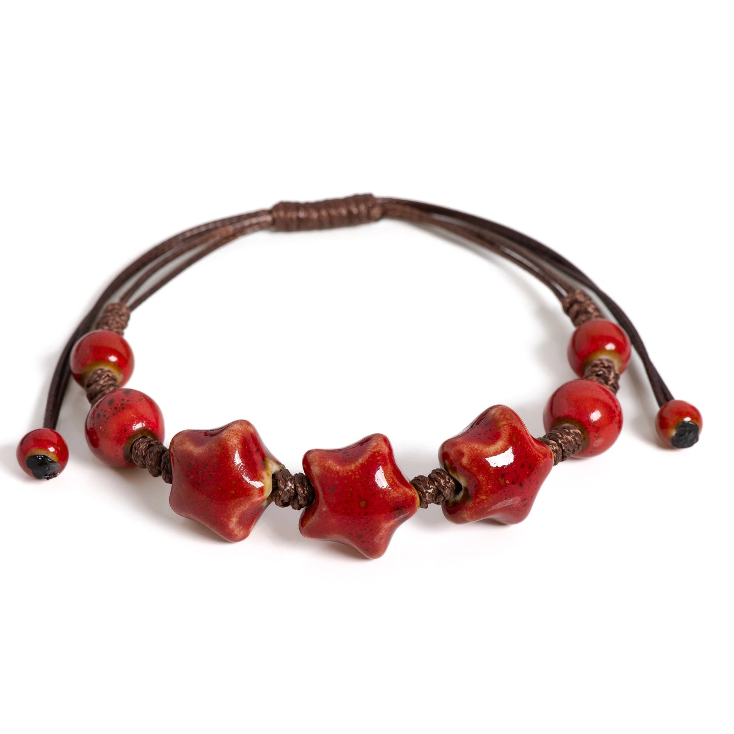 Glazed Ceramic Star Bracelet