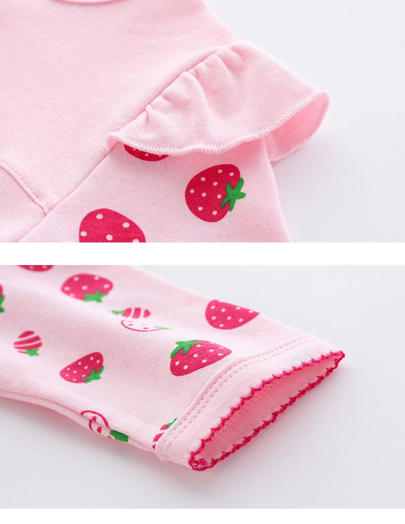 Strawberry Long-Sleeved Jumpsuit