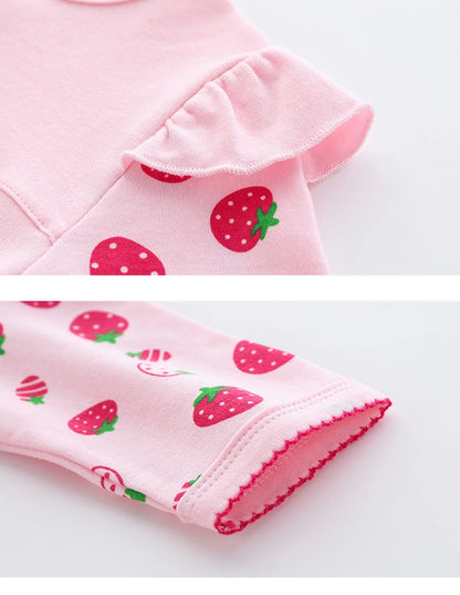 Strawberry Long-Sleeved Jumpsuit