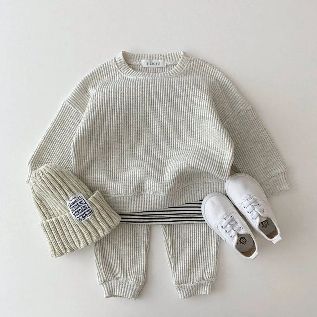 3 Piece Knitted Waffle Tracksuit