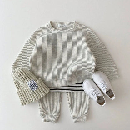 3 Piece Knitted Waffle Tracksuit