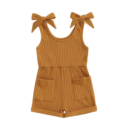 Sleeveless Ribbed Romper
