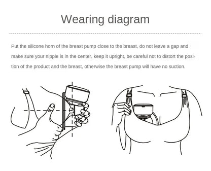 Tire-lait mains libres – Tire-lait électrique portable et portable