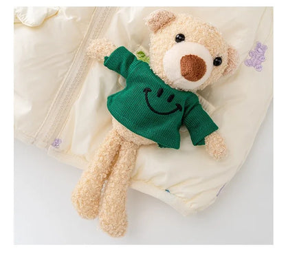 Autumn Winter Baby Cartoon Bear Vest