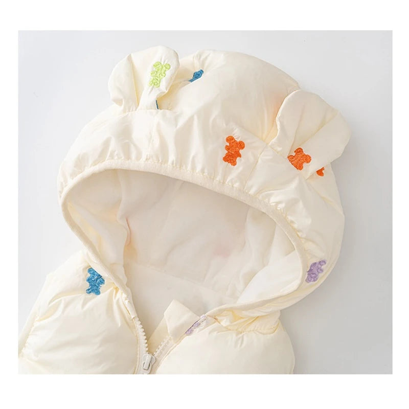 Autumn Winter Baby Cartoon Bear Vest