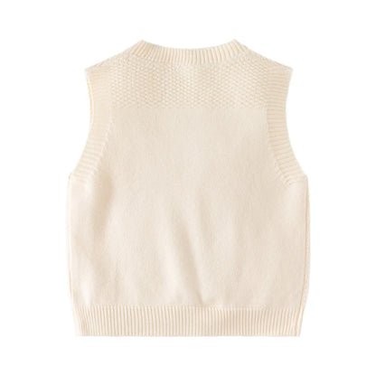 Gilet en tricot à col en V slim