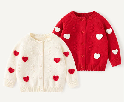 Tricot à manches longues avec broderie Love