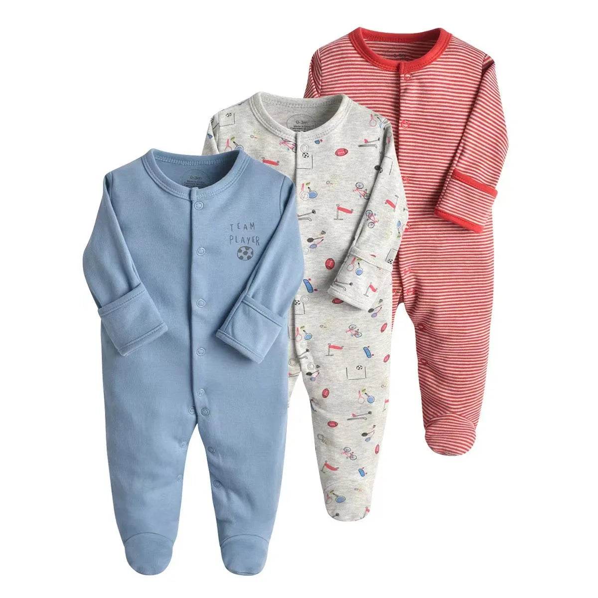 3 Pieces Essential Newborn Jumpsuit