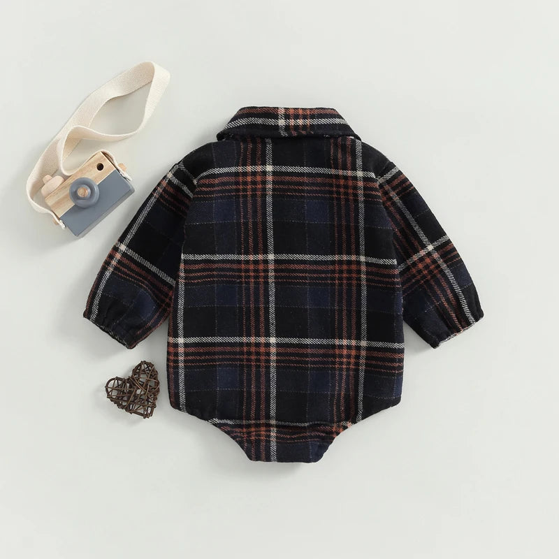 Body à motif écossais vintage 