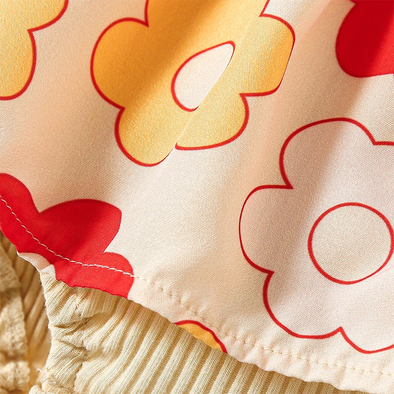 Floral Knit Dress with Bow