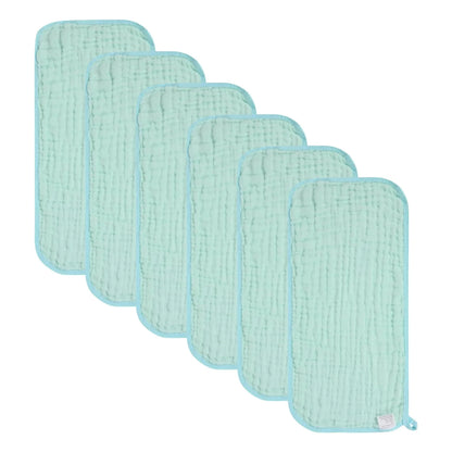 6 Piece Muslin Burp