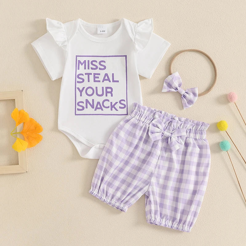 3 Piece Plaid Summer Outfit