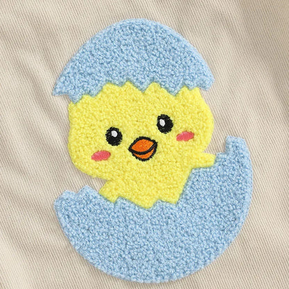 Embroidered Cartoon Bodysuit