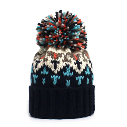 Geometric Thicken Knitted Hat