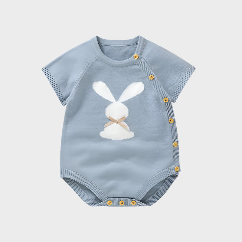 Aqua Blue Short Sleeve Bodysuit