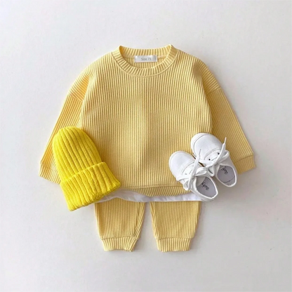 3 Piece Knitted Waffle Tracksuit