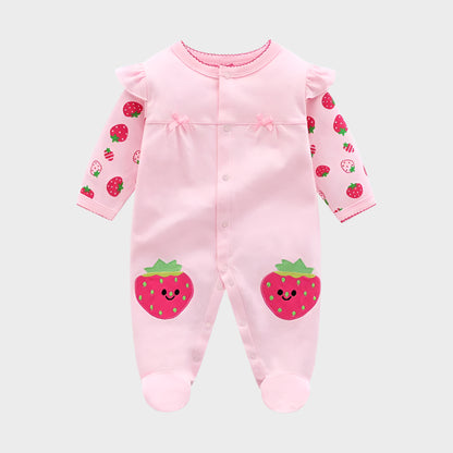 Strawberry Long-Sleeved Jumpsuit
