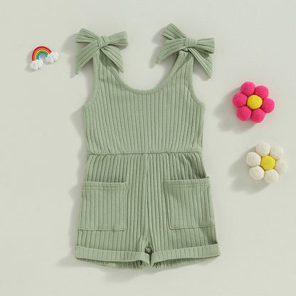 Sleeveless Ribbed Romper