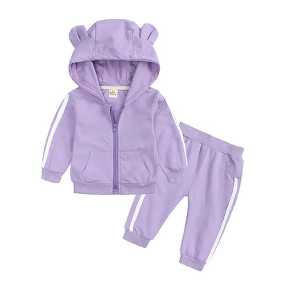 2 Pieces Hooded Tracksuit Sets