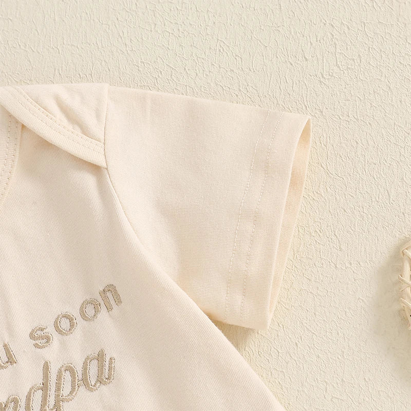 Embroidery Short Sleeve Bodysuit