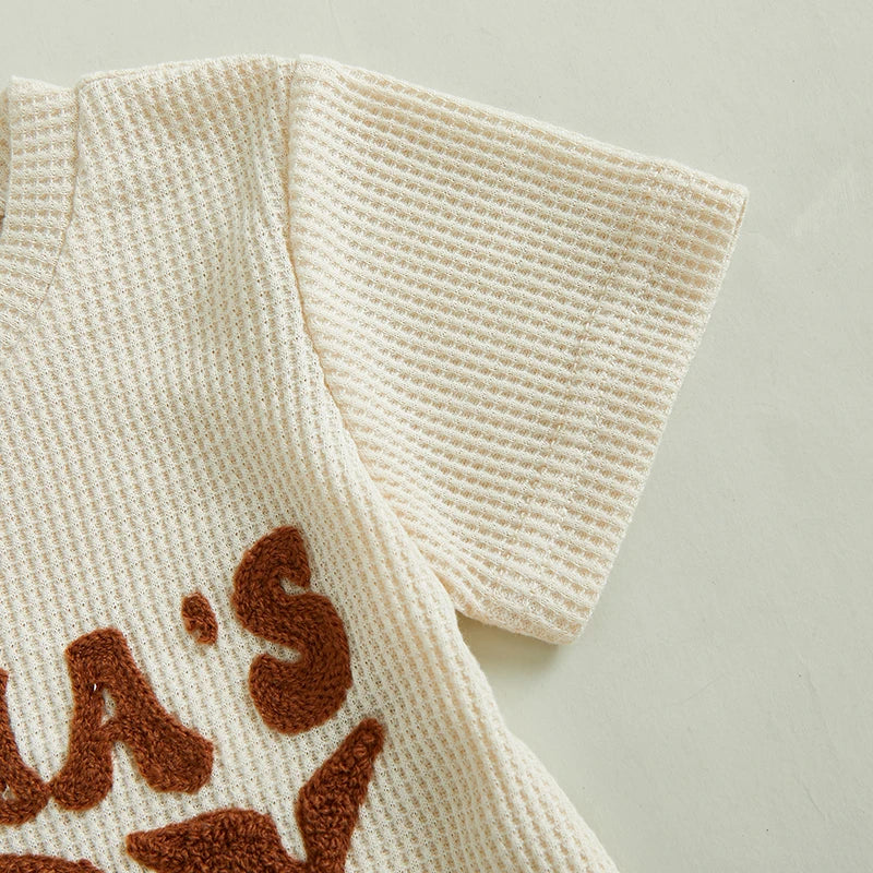 2 Piece Set Summer Embroidery Tracksuits