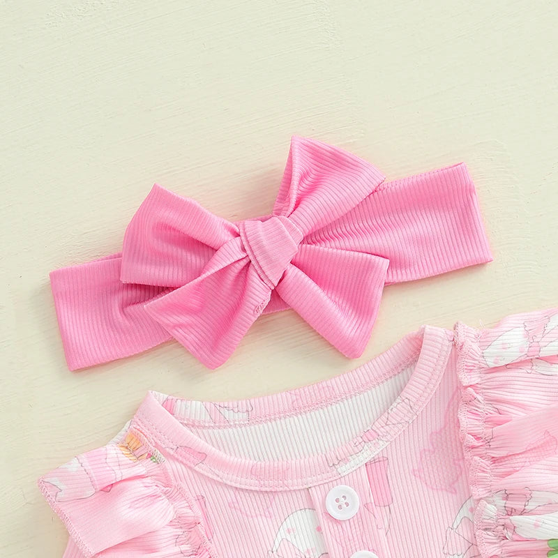 3 Piece Easter Ruffle Set