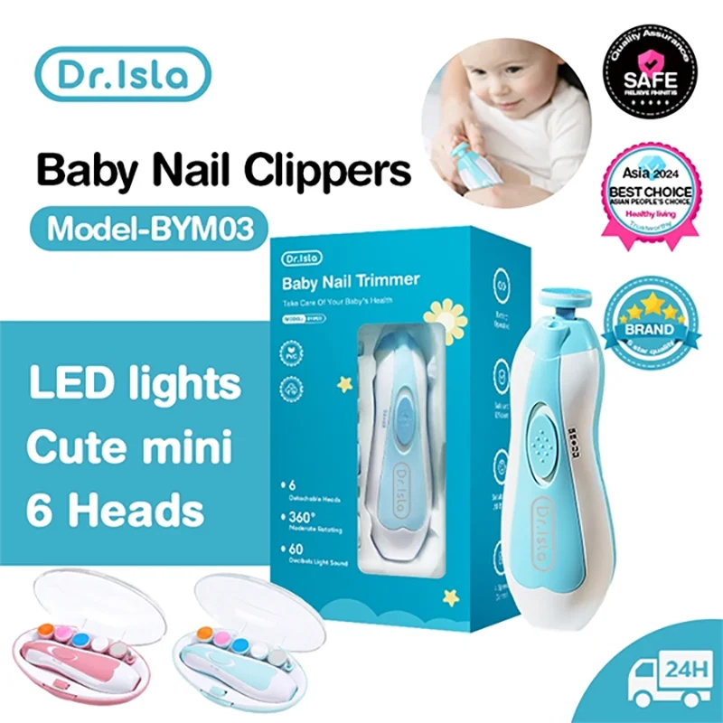 Electric Baby Nail Trimmer 6 in 1 Clipper
