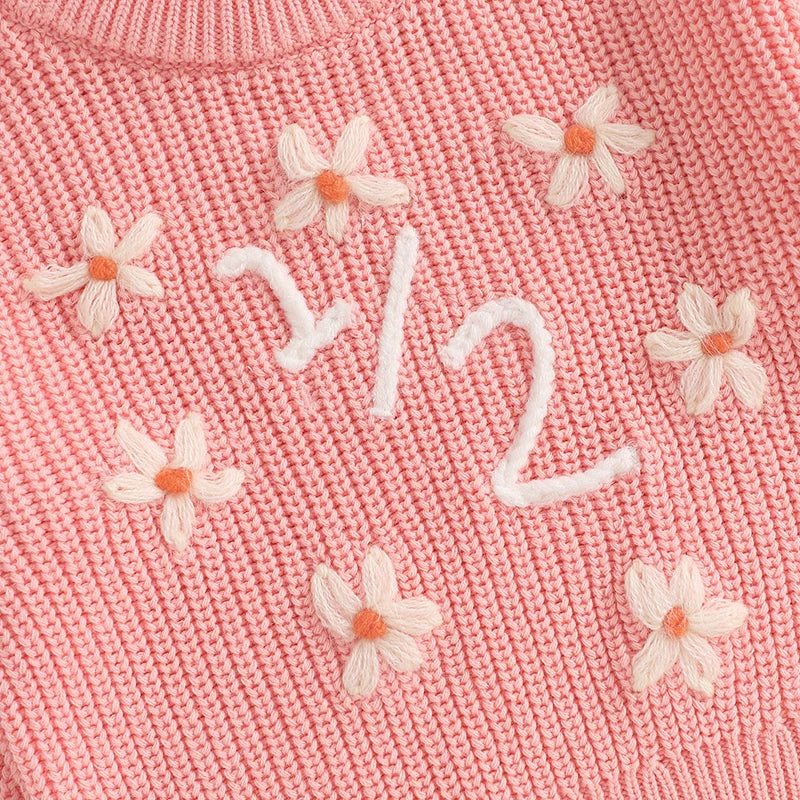 Embroidery Sweaters Long Sleeve