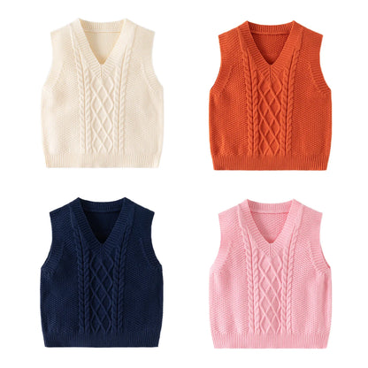 Gilet en tricot à col en V slim