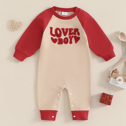 Love Heart Embroidered Jumpsuits