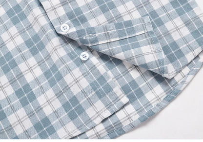 Checkered Long Sleeve Outwear