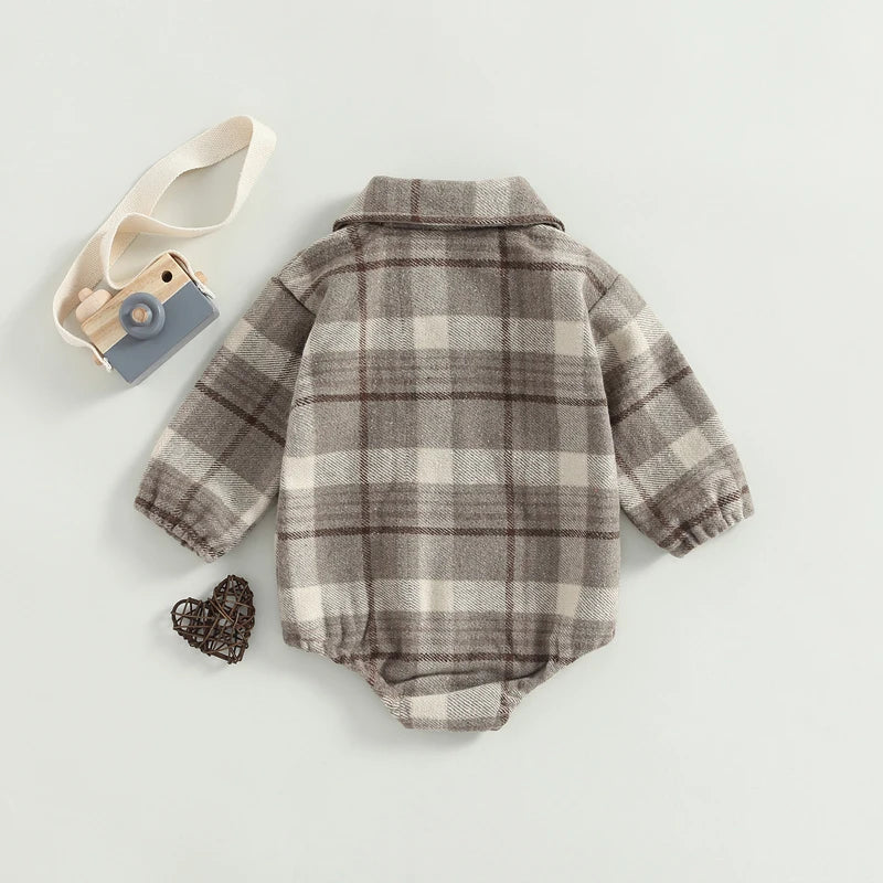 Body à motif écossais vintage 