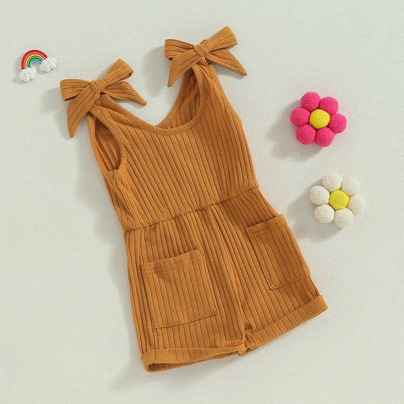 Sleeveless Ribbed Romper