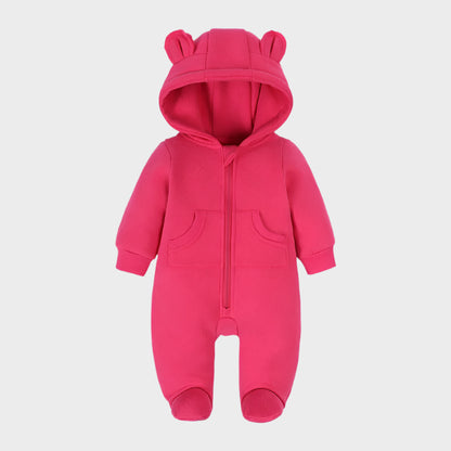 Fleece Warm Thicker Hooded Jumpsuits