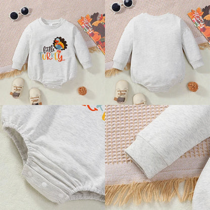 Thanksgiving Casual Long Sleeve Bodysuit