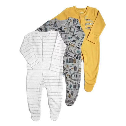 3 Pieces Essential Newborn Jumpsuit
