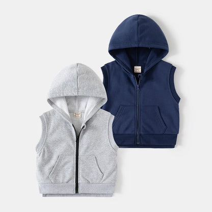 Gilet de printemps avec capuche