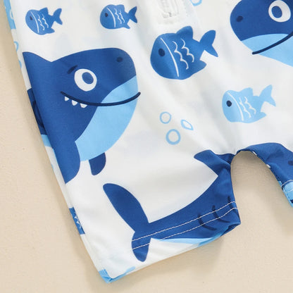 Fauna Rash Guard Romper Swimwear