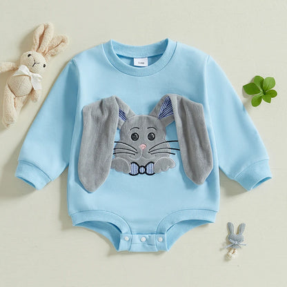 Floppy Eared Bunny Embroidered Bodysuit