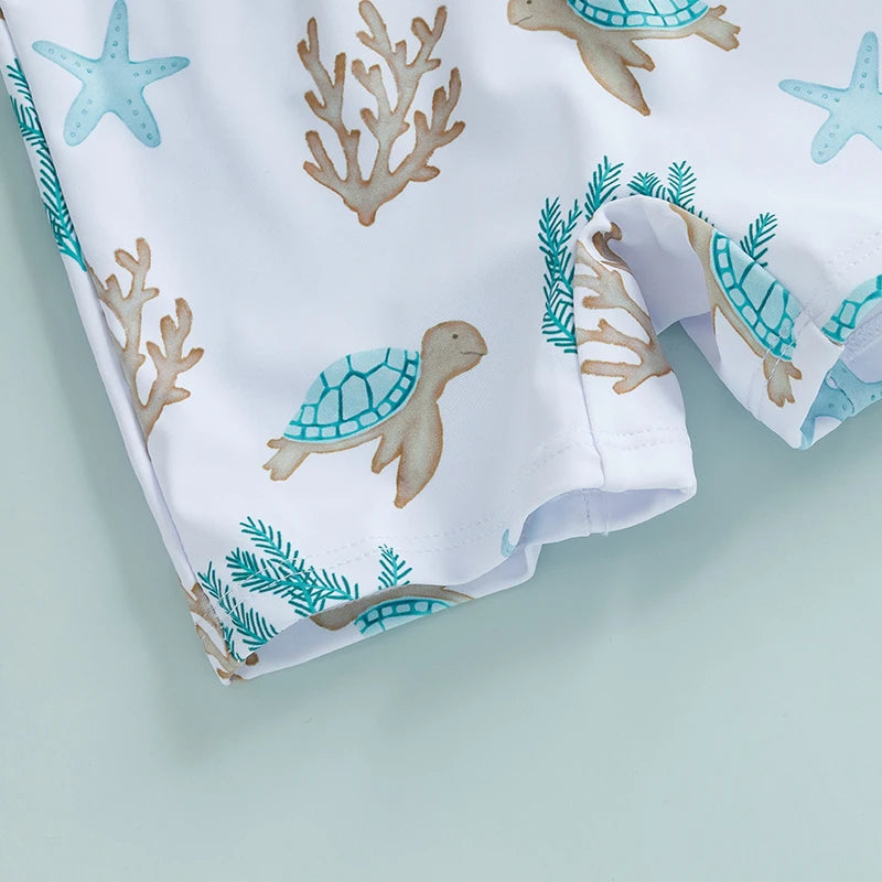 Maillot de bain 2 pièces à imprimé floral et protection contre les ruées vers la faune