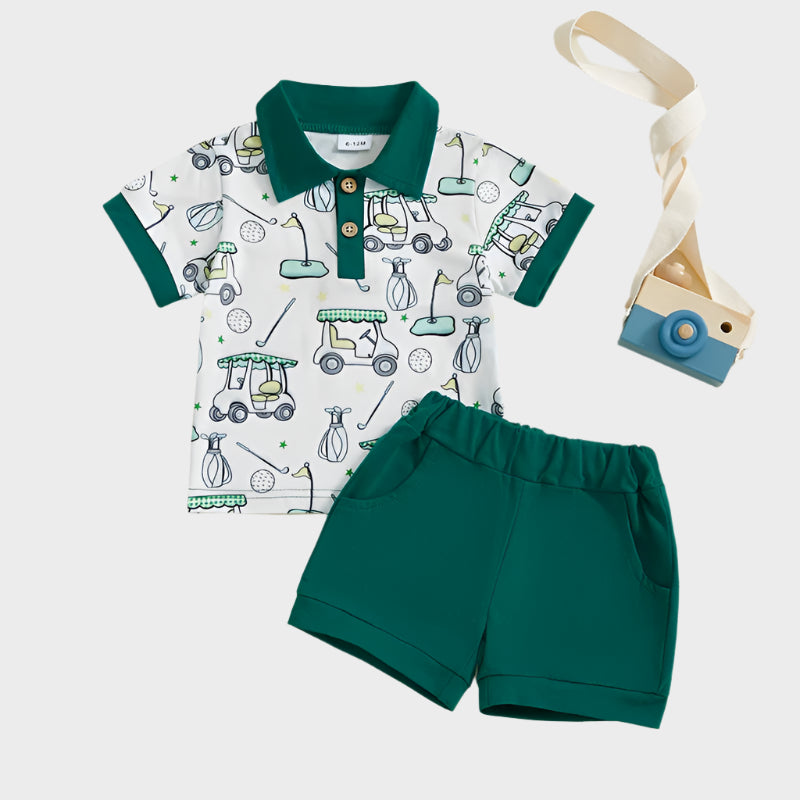 2 Piece Golf Set Summer Outfits Suit