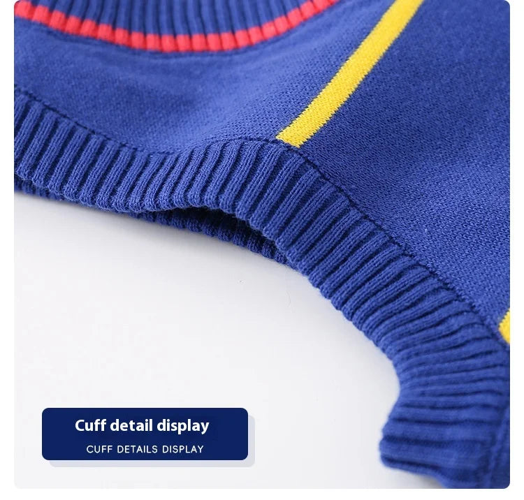 Gilet tricoté à col en V motif dinosaure Workmanship™