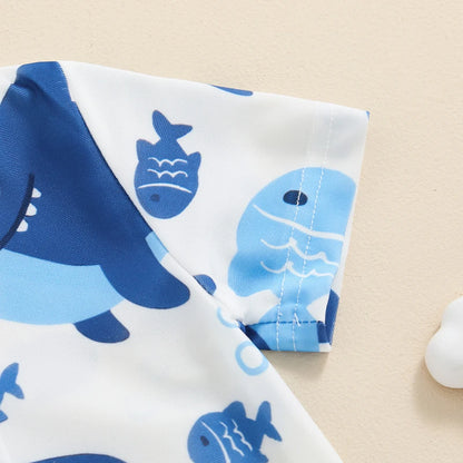 Fauna Rash Guard Romper Swimwear