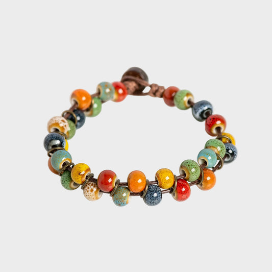Vintage Multicoloured Ceramic Bracelet