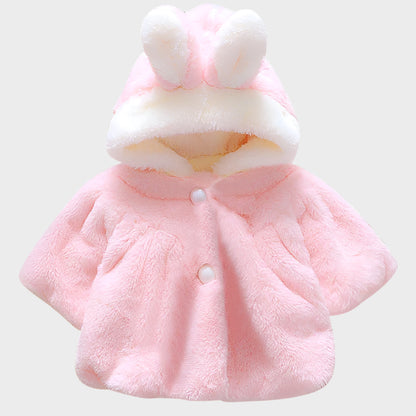 Outerwear Fleece Hooded Shawl Jackets